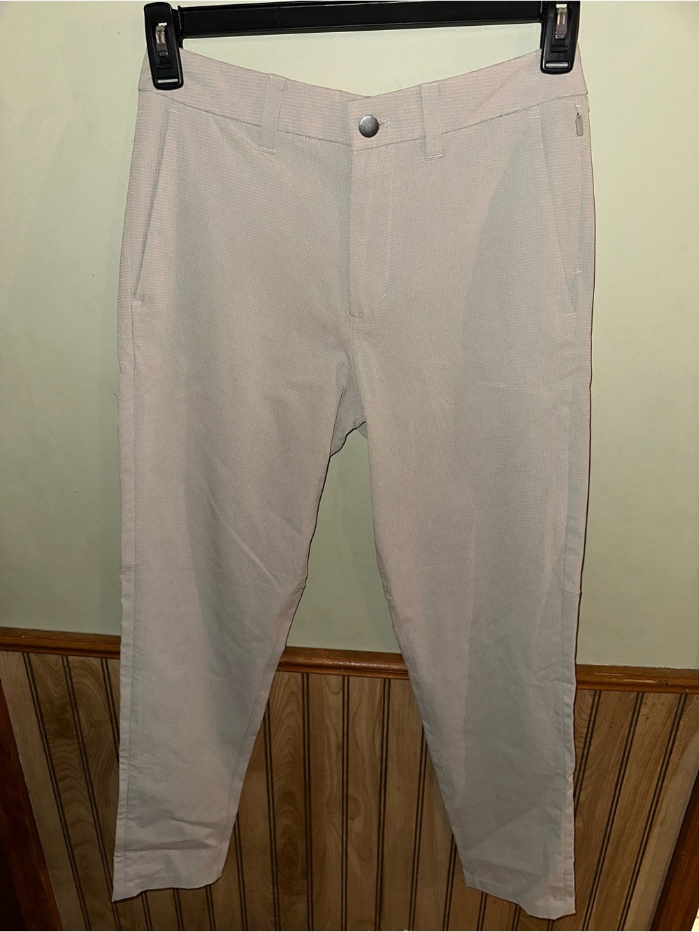 lululemon athletica Men's Light Beige Chinos (HAVE BEEN TAKEN IN- see photo)